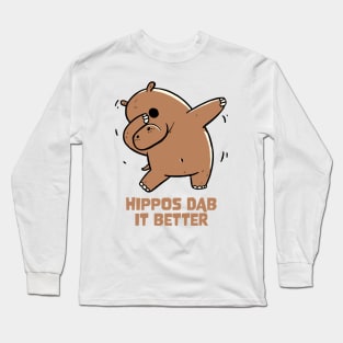 Hippo Dab Long Sleeve T-Shirt